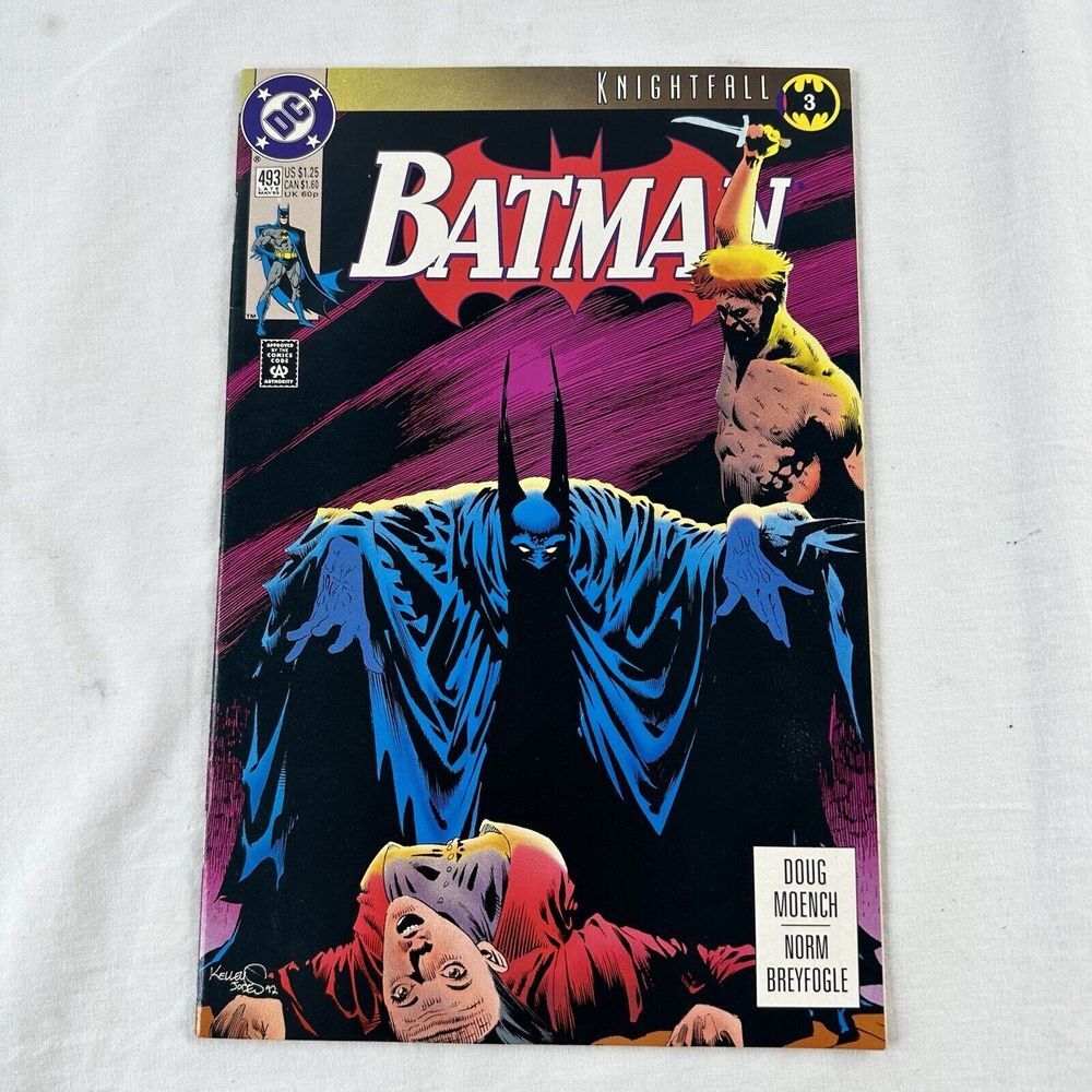 Batman #493 Knightfall #3 DC‎ Comic Book Late May 1993 Vintage In Plastic Sleeve